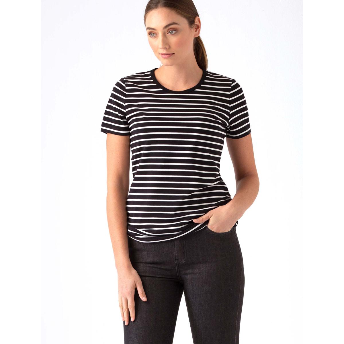 Black striped 2025 t shirt women's