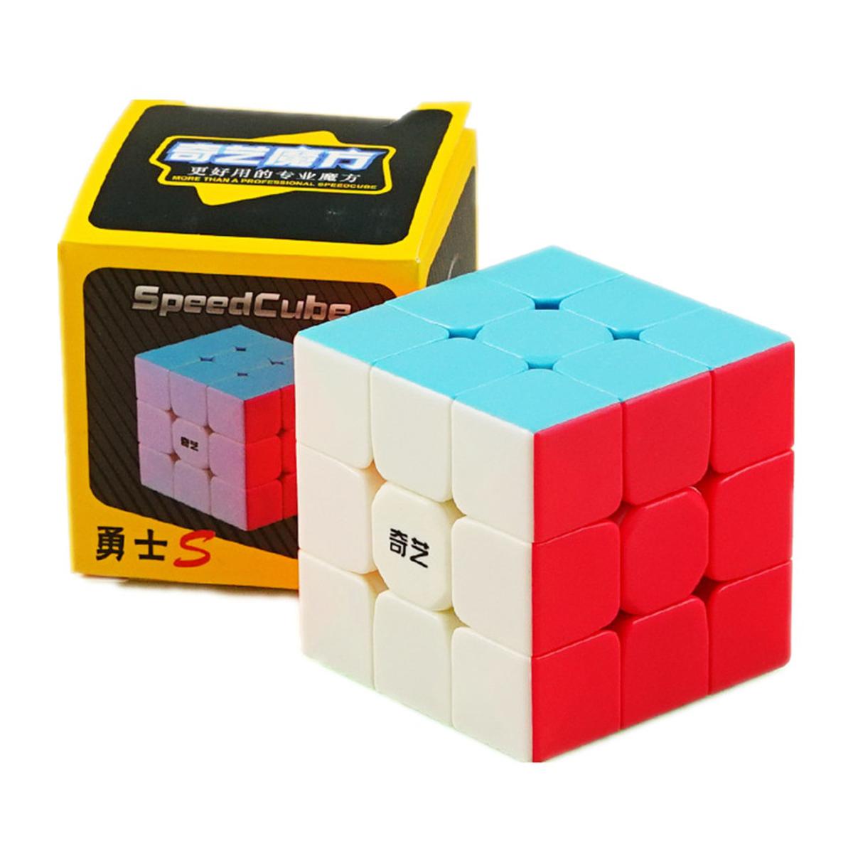 Original Qiyi Warrior S Rubiks Cube 3x3 Sticker Less Best Quality Fast Speed Magic Rubik Cube Educational Puzzle Toys