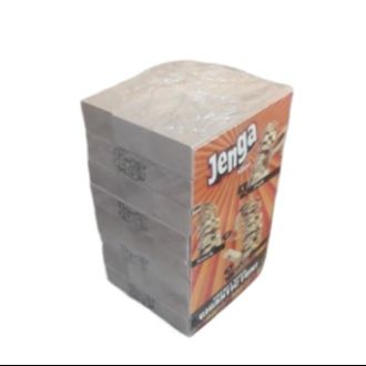 Hasbro Gaming Jenga Tower Wooden Blocks Game -  Classic Jenga with Numbers Wood Toy For Kids and Family - Jenga Kids & Adults Wooden Block Game