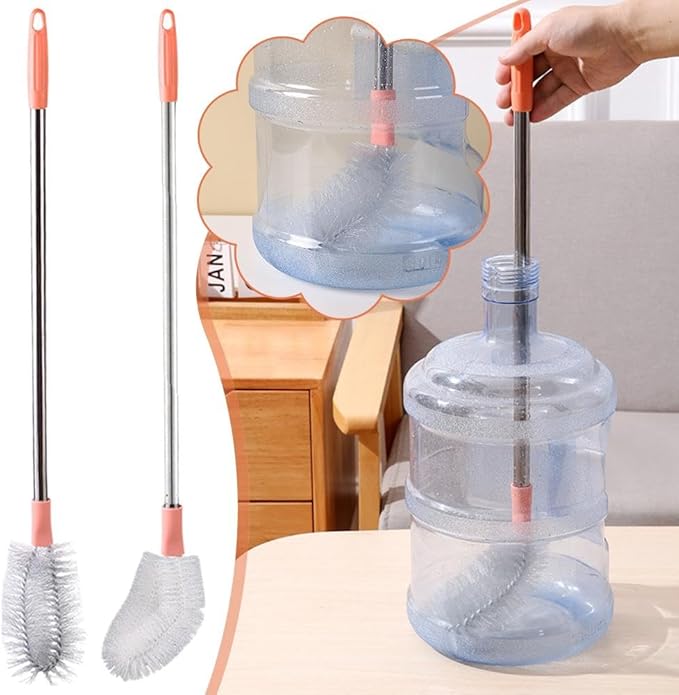 19Ltr Water Can Cleaning Brush 360° Rotating Long Handle Cleaner Brush