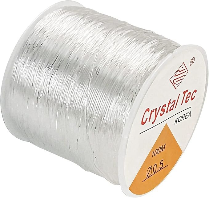 Transparent Elastic Thread for Beads & Bracelets – Stretchable Elastic String for Jewelry Making, DIY Crafts & Beadwork  Kahtun