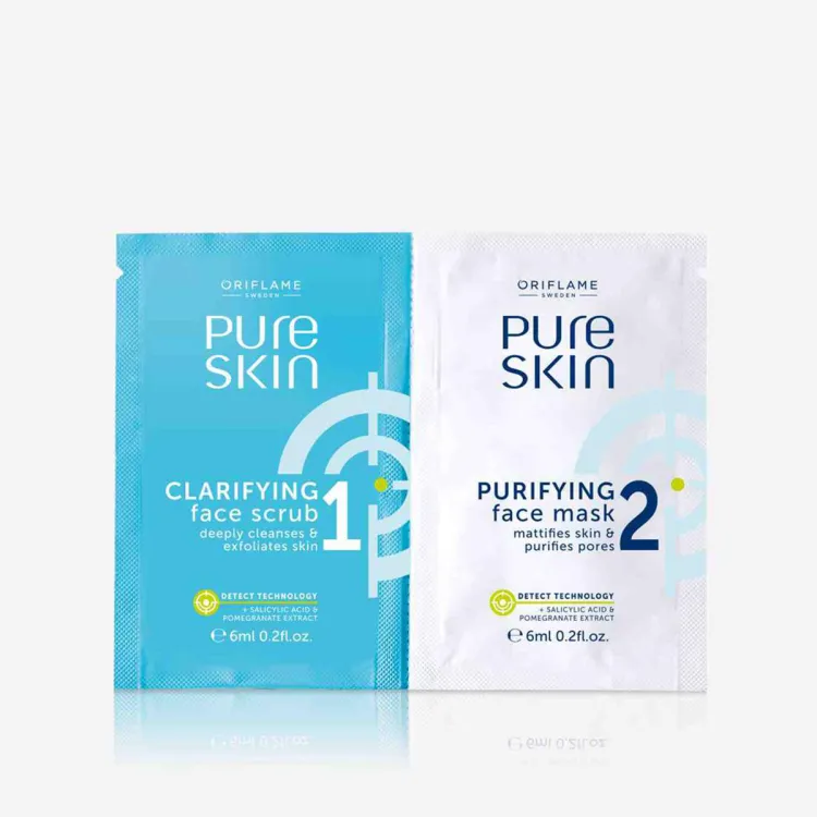 Oriflame Pure Skin 2 In-1 Face Wash & Scrub