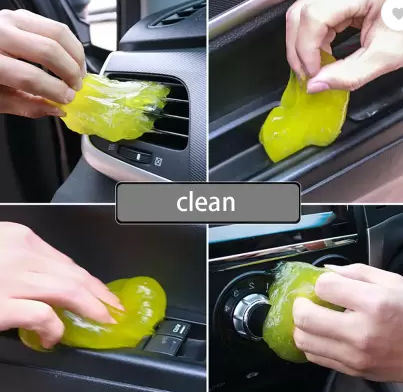Car cleaning 60GRAMS SMALL gel auto detailing interior clean Universal Cleaning Slime Gel Reusable Dust Cleaner for Keyboard, Laptops, Car Accessories, Electronic Products Washable Dust Cleaning Gel for Home Office Car Use