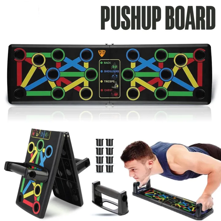 Pushup board, Foldable Pushup Board, Push Up Rack Board, Push Up Exercise Workout, Foldable push-up, Push-up board with handle, Fitness Exercise Workout, Pushup Stands, Push up Board for Home Exercise