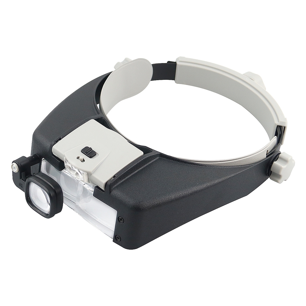 81007-AP LED Light Head-mounted Electronic Repair Magnifying Glass Tool LED Magnifier Glass