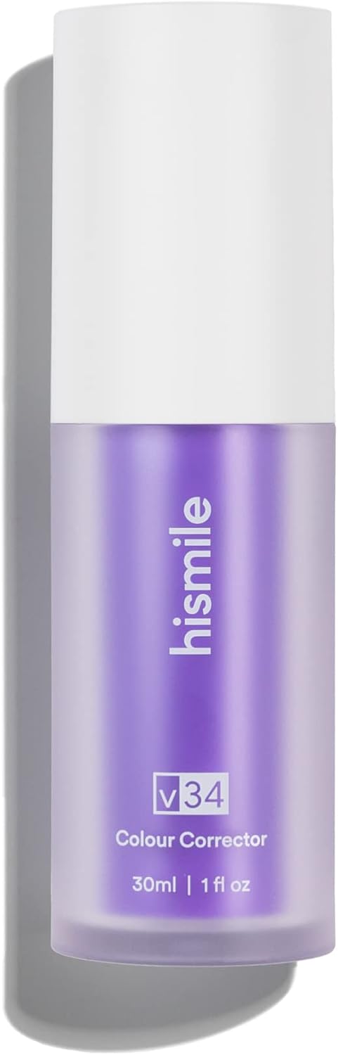 HISMILE V34 Teeth Removing Deep Smoke Stains Gingiva Protection Purple Orthopedic Toothpaste, Purple Teeth Whitening Toothpaste Kit
