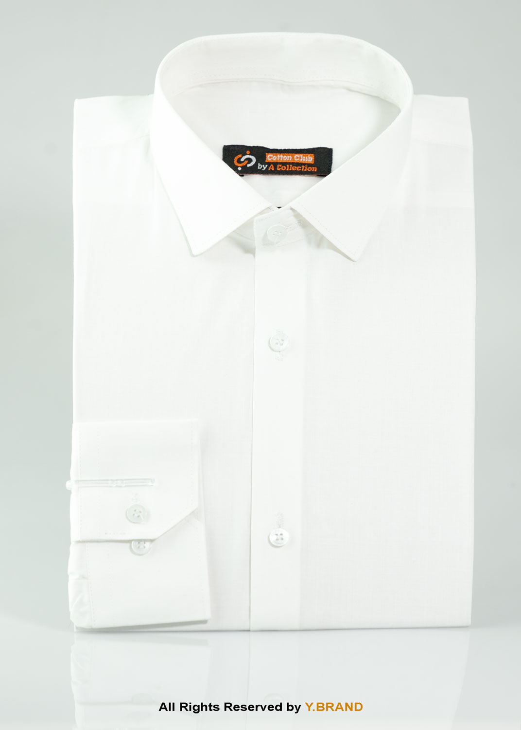 Cut Range Off White Slim Fit Formal Dress Shirt For Men AFS-1001