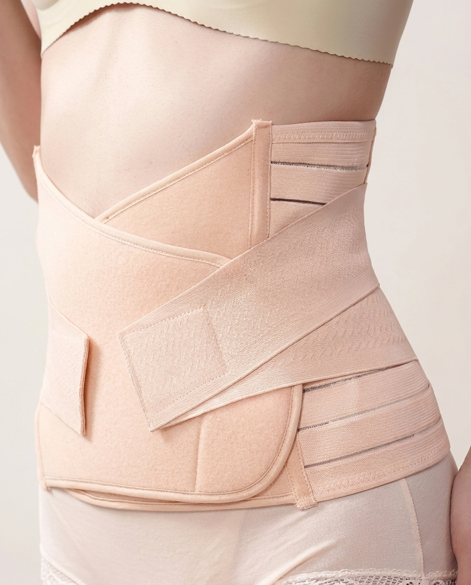 Postpartum Belly Support Belt for Women Post Pregnancy Recovery Waist Trainer Body Shaper Band Adjustable Compression Wrap
