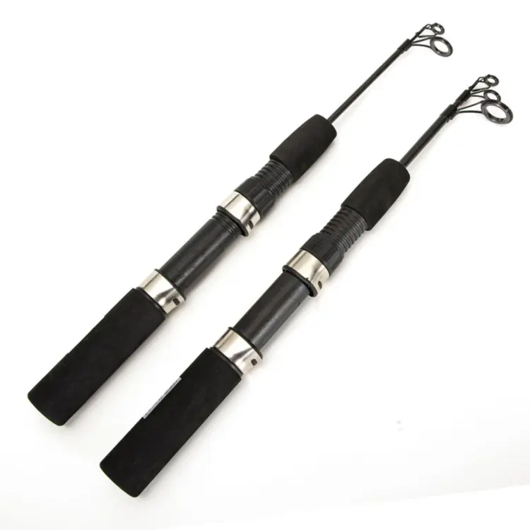 Carbon Ice Fishing Rod 50cm/67cm Thread Guide Eye Portable Telescopic  Winter Fishing Rod Fish Tackle