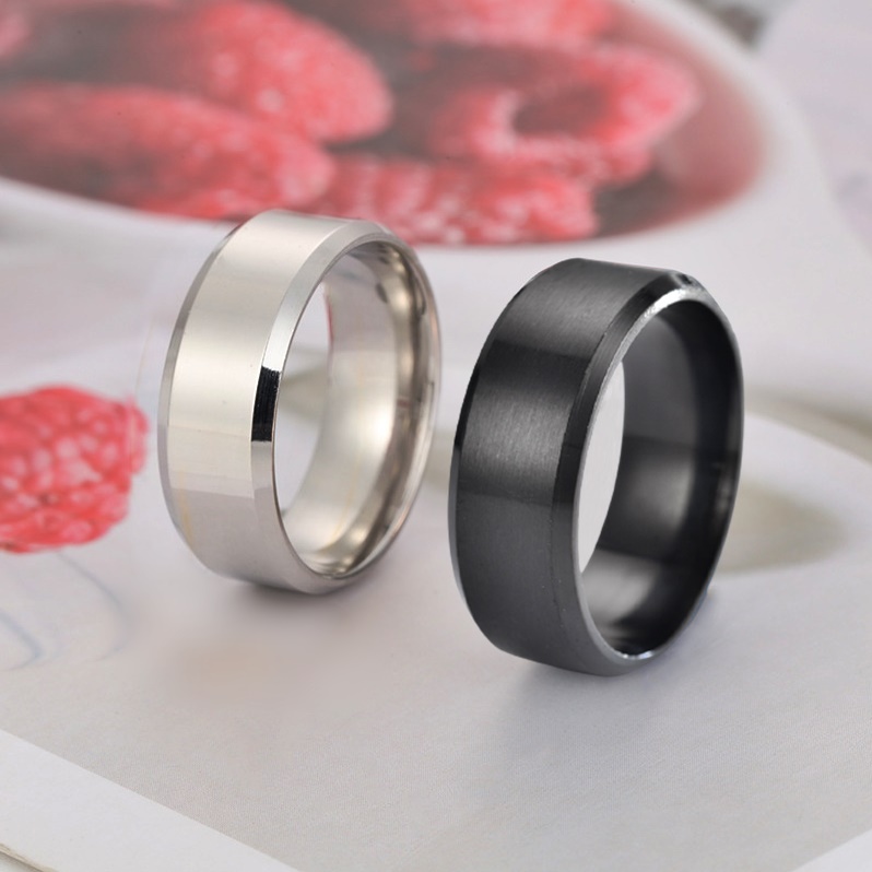 Titanium stainless store steel ring