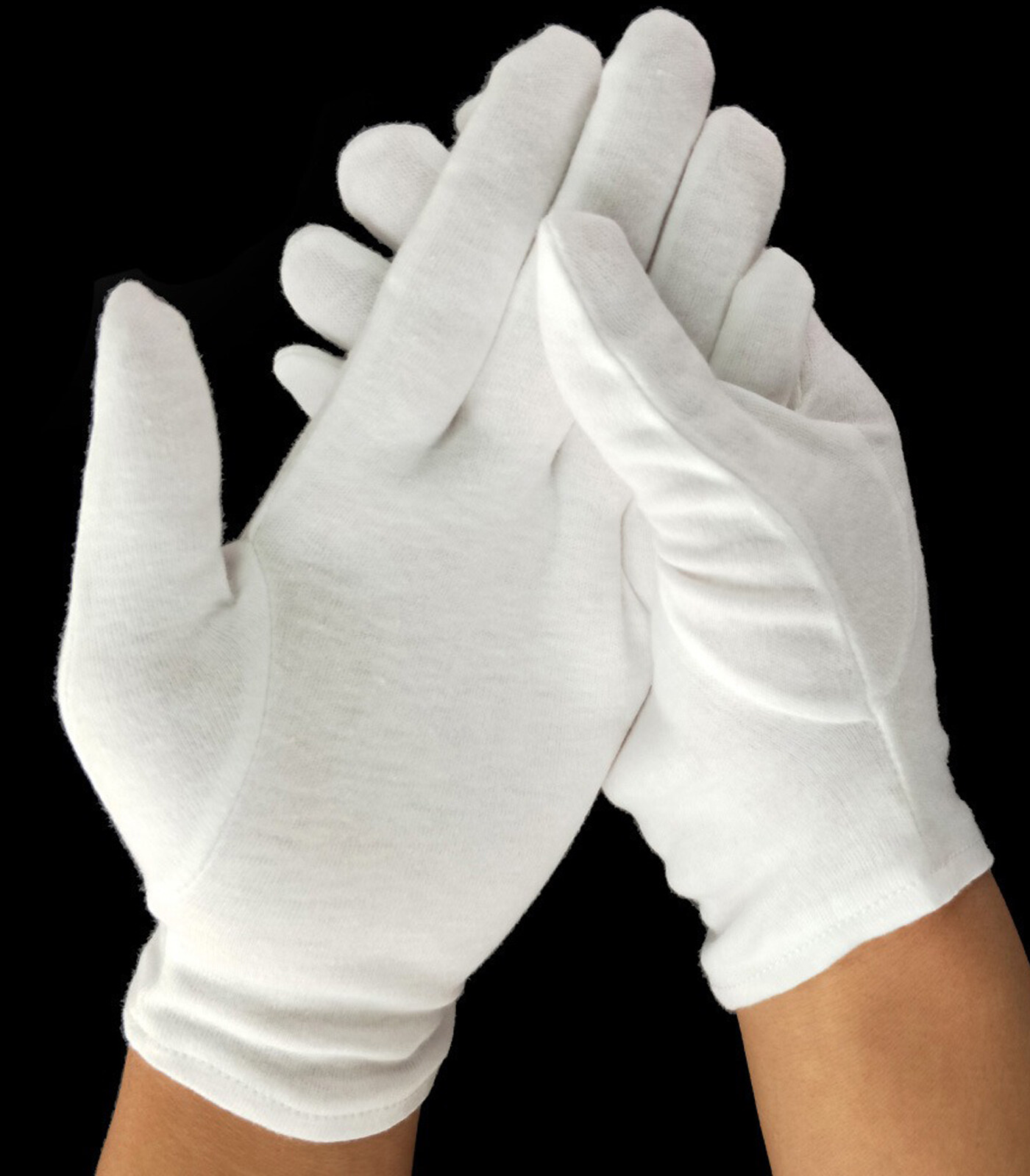 White Cotton Gloves Premium | Soft & Breathable Inner Gloves for Driving, Cricket, Sports & Daily Use | Comfortable, Lightweight & Washable Hand Protection Gloves for Men & Women | Durable Multipurpose Cotton Gloves for Indoor & Outdoor Wear