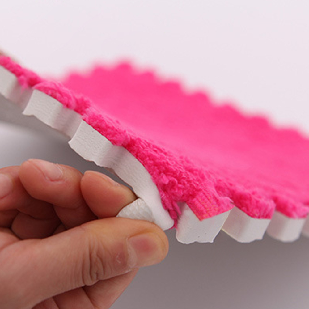 30X30Cm Kids Carpet Foam Puzzle Mat Eva Shaggy Baby Eco Floor Square Stitching Velvet Mat For Living Room Decor Floor Mats - 10Pcs