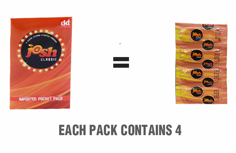 Classic Strong Josh Condoms 4 Pack