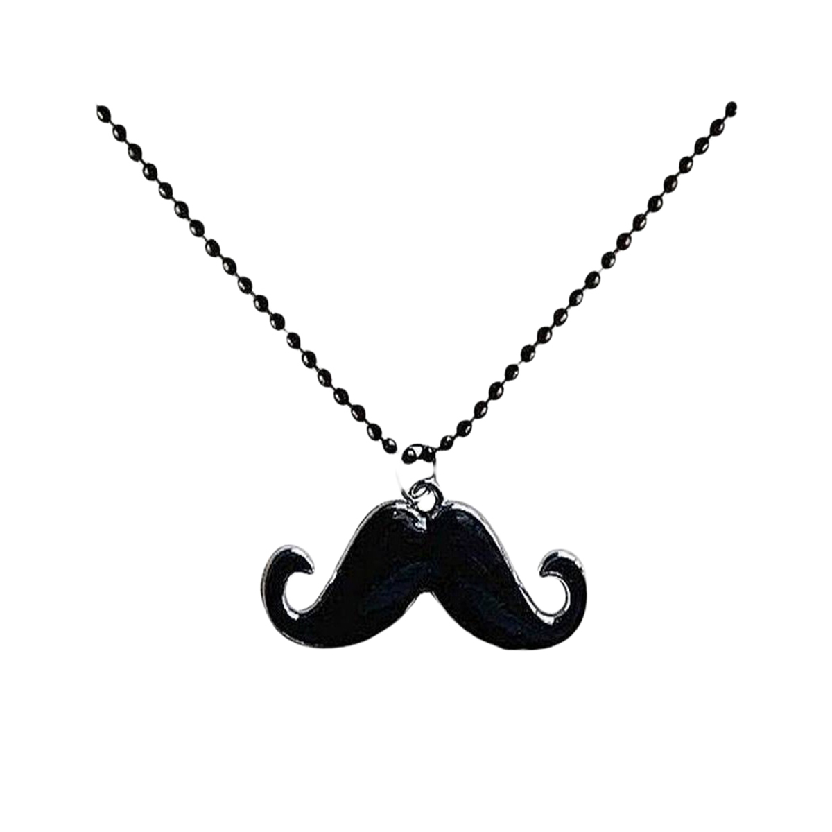 Abdul Marts Black Mustache Locket For Boys And Girls