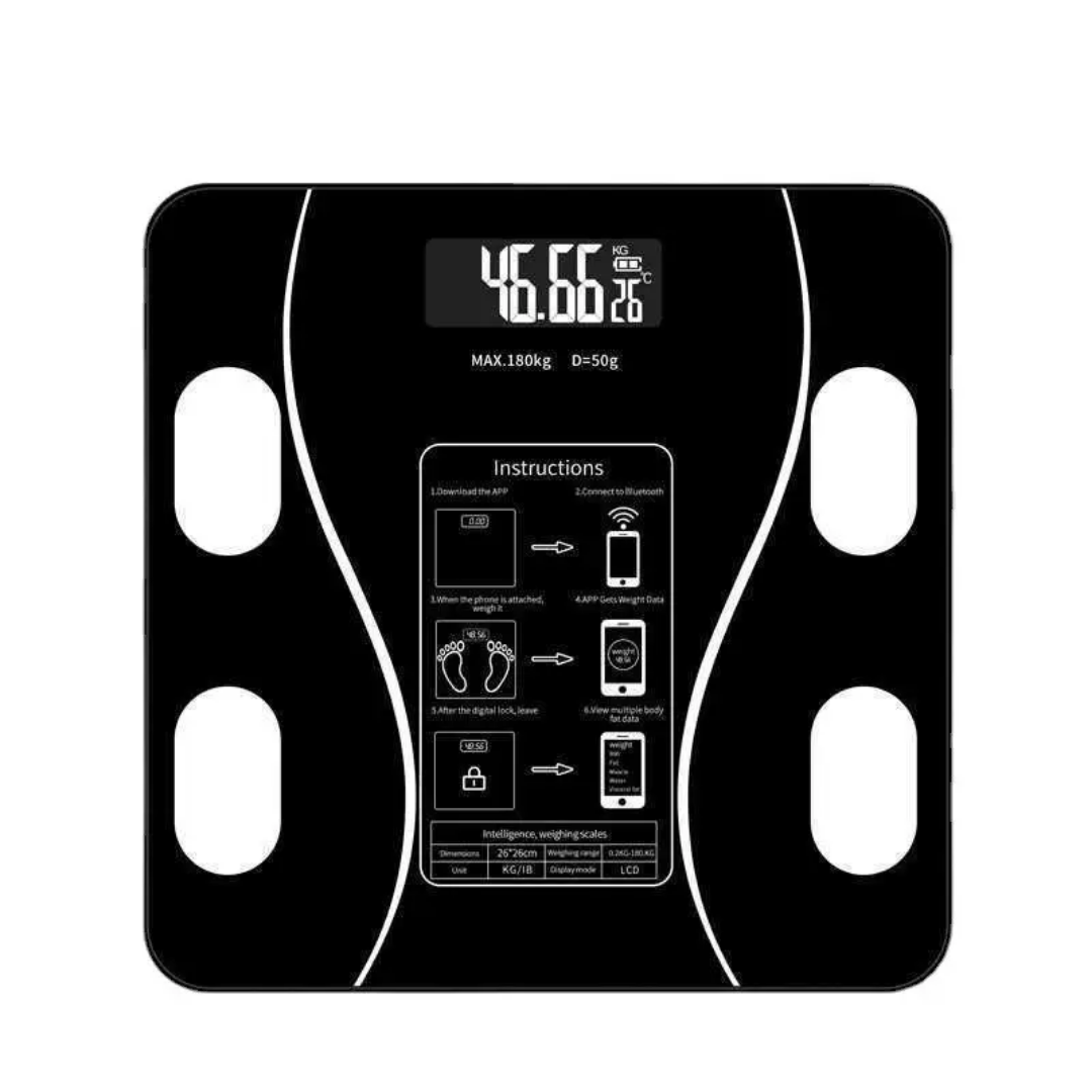 180kg Human Body Machine App Scales LED Digital Weight Smart Body Electronic Scale Balance 180KG Weighing Scales Weigh  Electronic Scale Body Household Bathrooms Bluetooth Compatible Functions App Scale Machine For Human Body .