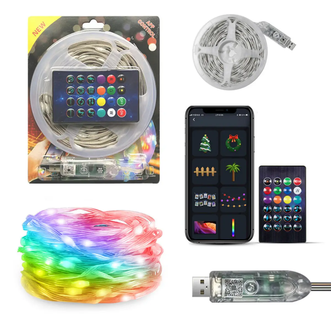 Fairy Glow Bluetooth App Supported  RGB LED Strip Light 10 Meters with Remote Control,Bluetooth App Supported, Multi different - Colors Changing | Waterproof IP65 Flexible Light for Room, for TV, for Gaming Setup,RGB for house Decoration & Party.