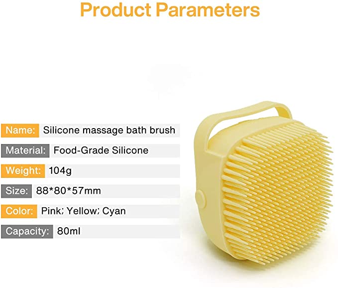 Buy Silicone Bath Body Brush, Exfoliating Body Scurb Brush with Soap