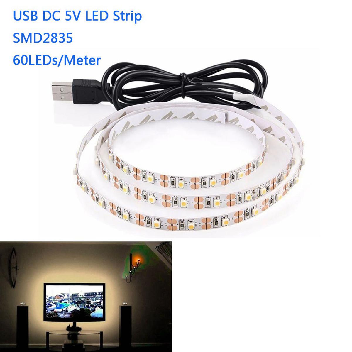 Usb Led Strip Light 1M 2M 3M 4M 5M/Warm White/White/Rgb 2835 Backlighting  Decorative Lights