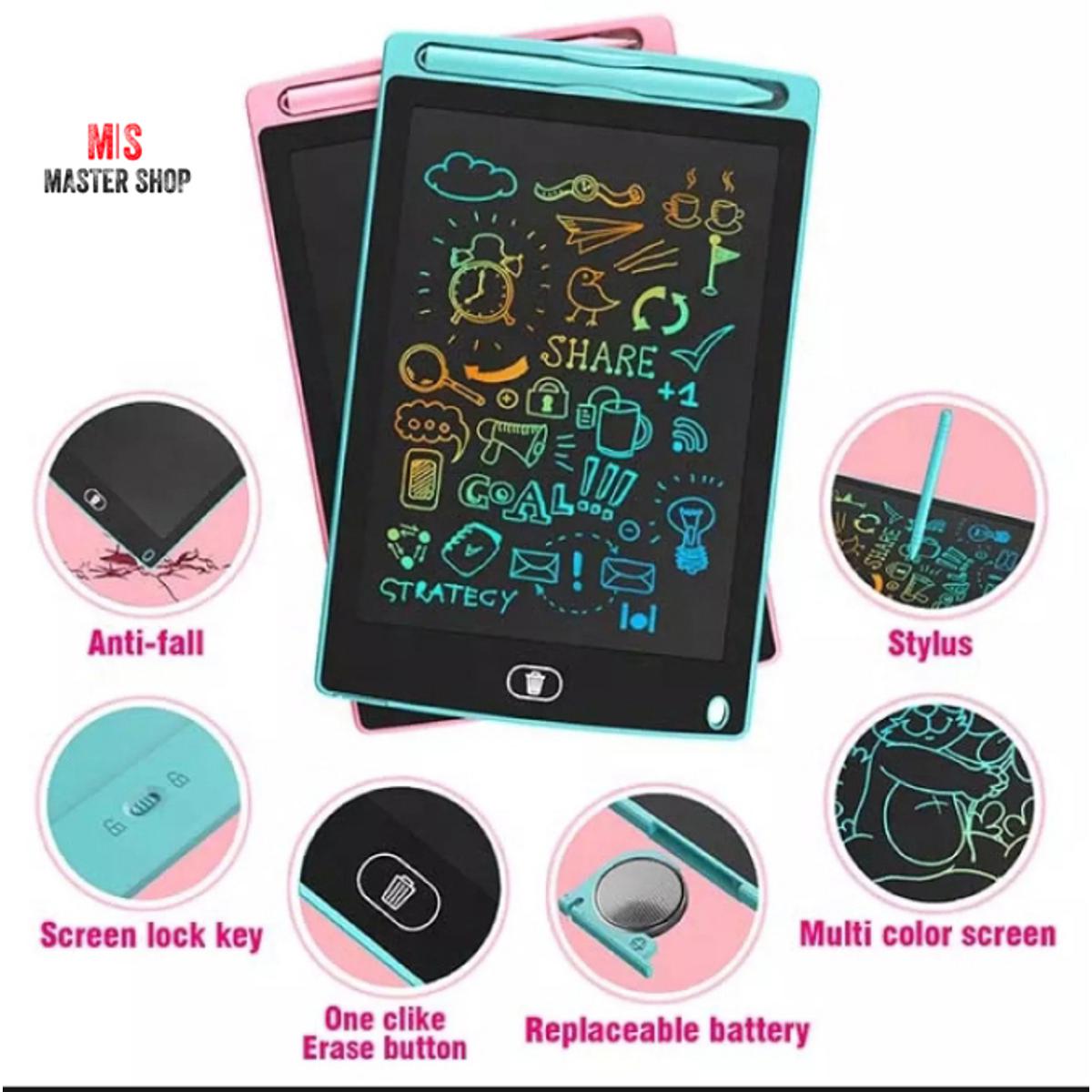 Hot Selling LCD Writing Tablet/Pad for Kids,6.5 inch,  8.5 inch, 10 inch, 12 inch Kids Doodle & Scribble Boards with Protect Cover, Educational Toys, Erasable E-Writer Digital Drawing Board Toddler Toys Kids Drawing Pad Best Gift for Kids-Multi-color
