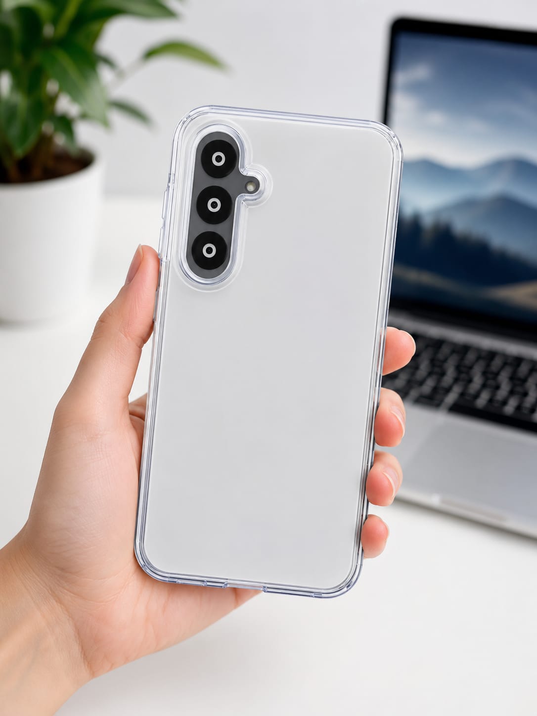 Samsung A16 Transparent Silicon Back Cover