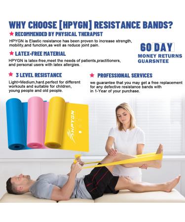 Resistance Loop Bands Set of 3 – Light, Medium & Heavy Mini Exercise Bands for Men & Women | Glute, Leg & Arm Workout, Warm-Up, Yoga & Stretching | Home Gym | Colour-Coded
