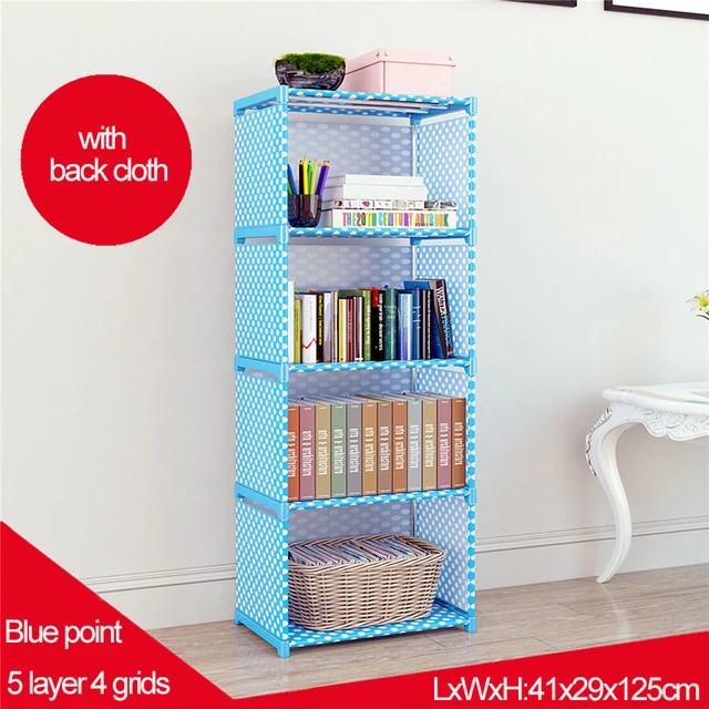Competitive Price Thickened Book Rack Shelf Portable Metal Book Shelves ...