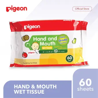 pigeon hand and mouth