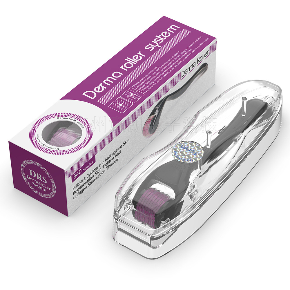 Derma Roller for Hair Growth Original 1MM & Hair Care - 540 Needle Cross-Line Derma Roller for Anti-Aging, Skin Regeneration, Reduce Fine Lines, Smooth Skin, Younger Looking Skin & Hair, Professional Derma Roller for Face & Scalp Care