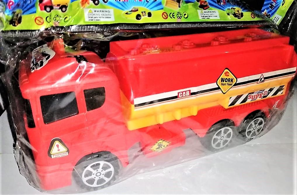 Truck Fuel Tank Toy Model Diecast Metal Fire Engine Truck Toy Metal Fuel Tank
