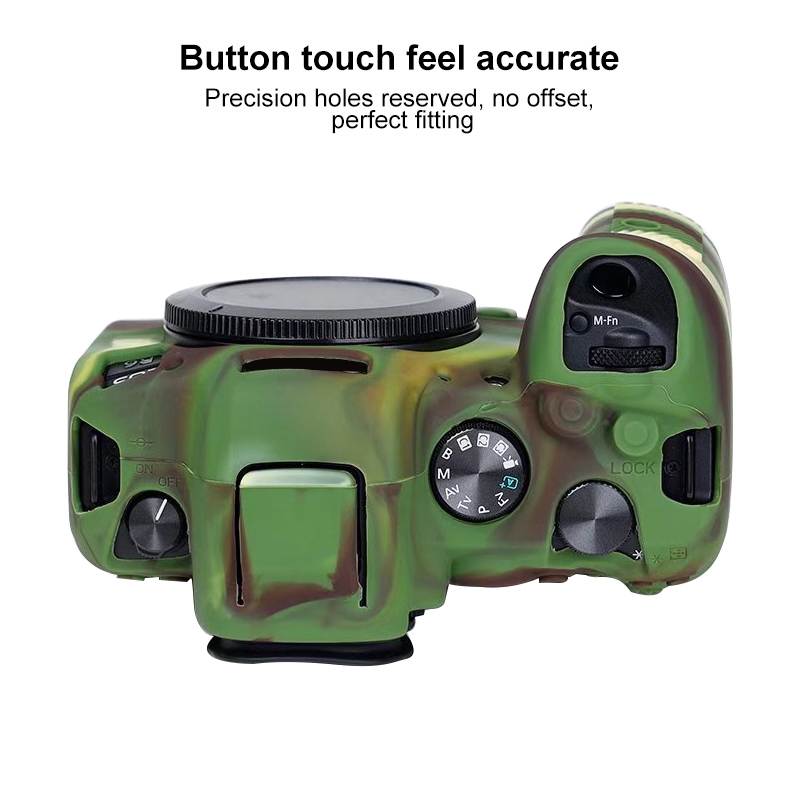 Canon EOS RP R6 Case, Professional Silicone Rubber Case Camera  Cover Detachable Protective for Canon EOS RP Digital Camera