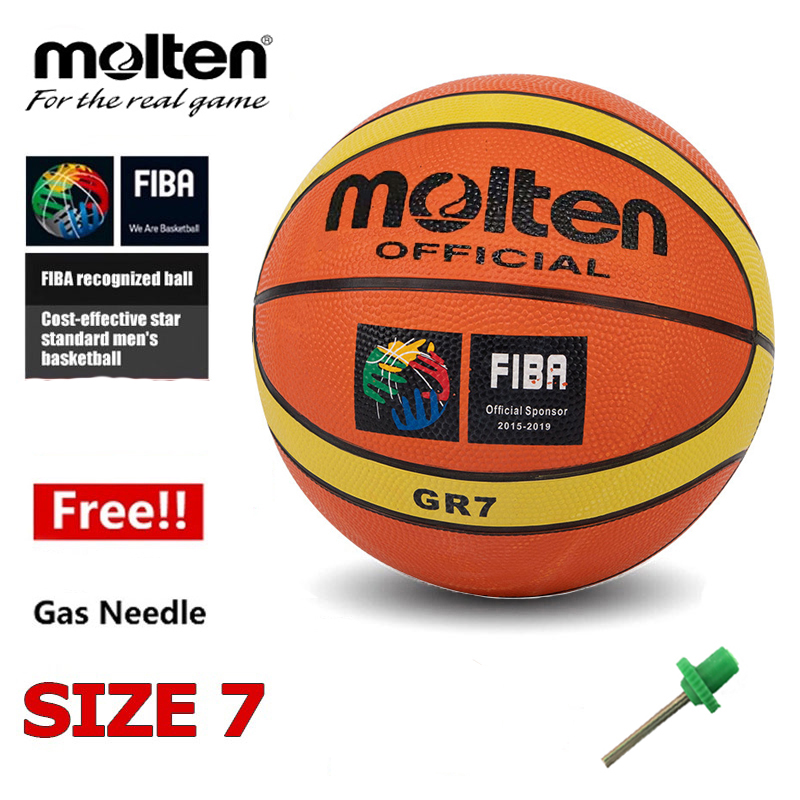 High Quality Basketball Size 7 PU Leather Outdoor Indoor Match Professional Training Ball For Men and Women with Free Nozzle