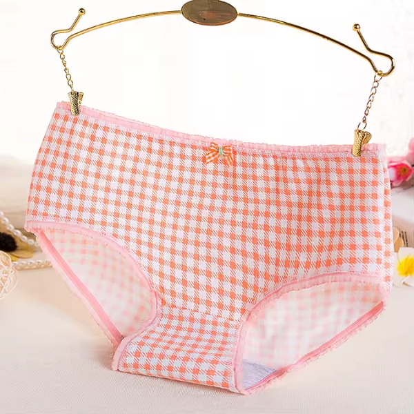 100% Cotton Panties for summer– Soft Breathable Floral & Cherry Print Underwear with Bow (M-XL)