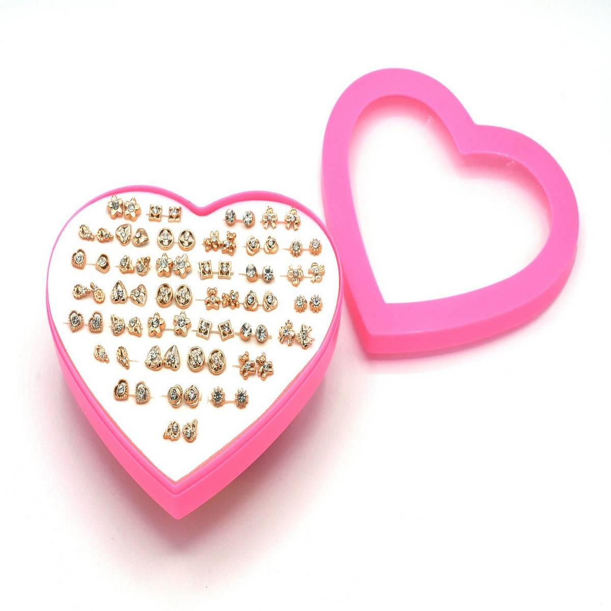 36 Pairs Heart Pearl Earrings Stud For Women Accessories Vintage Jewelry golden Earrings Women Wedding Earings Moon Earings Stud