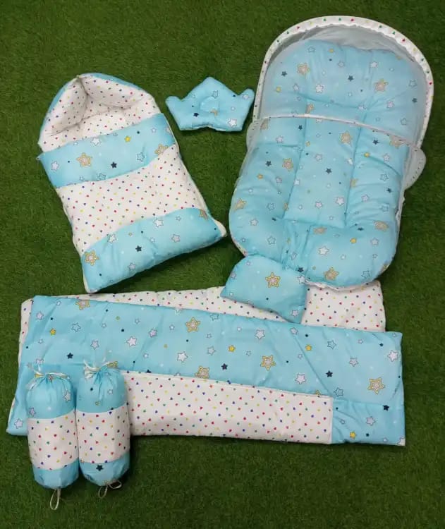 7 Pcs Baby Bedding Set Super Soft High Quality Complete Newborn Bister