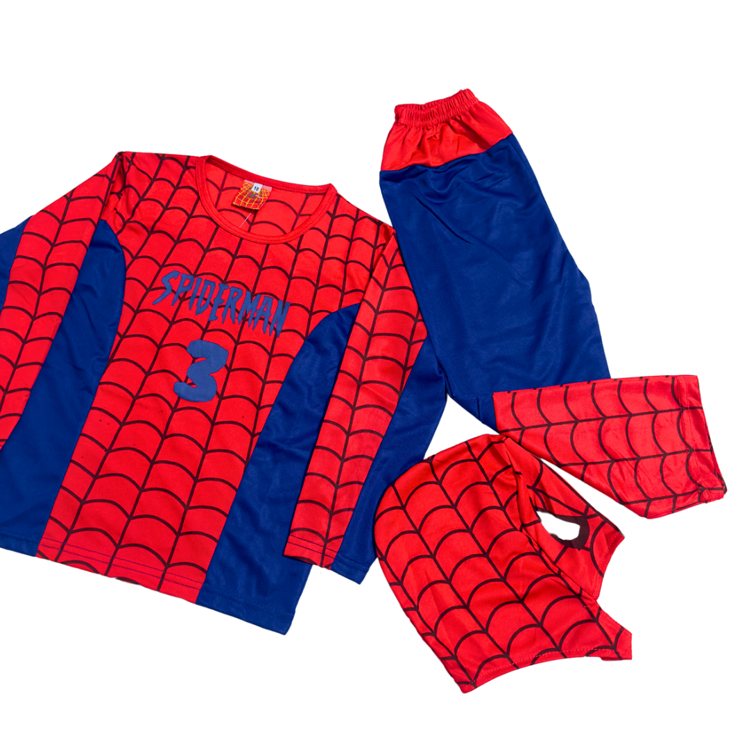 Spiderman Full Costume Dress For Kid's (2 years to 12 years)