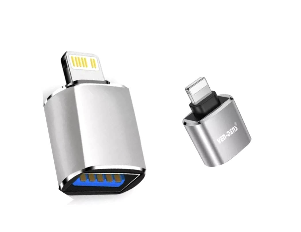 OTG 8-Pin Light-ning Male to USB 3.0 Female Adapter for i-OS Devices – Camera, Card Reader, Mouse, Keyboard & U Disk