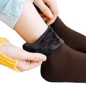 Women Winter Woolen Thermal Socks - Thick, Soft, Adjustable Size M-XL