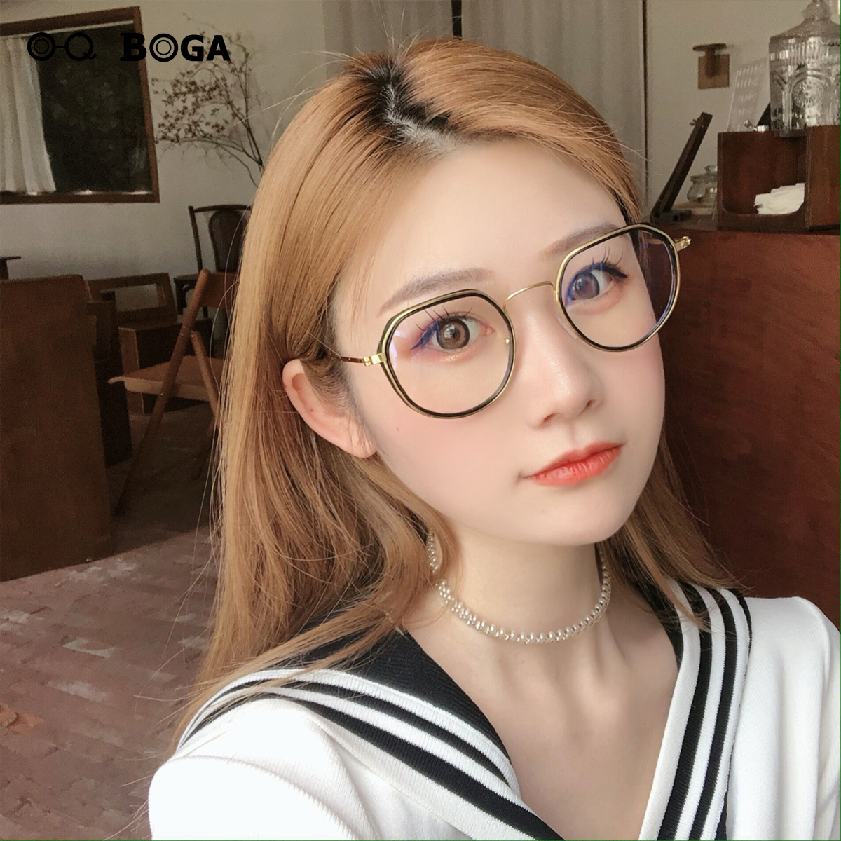 Eldorado Anti Blue Light Radiation Computer Glasses Women Men Eye Protection Fashion Polygon Frame Eyewear