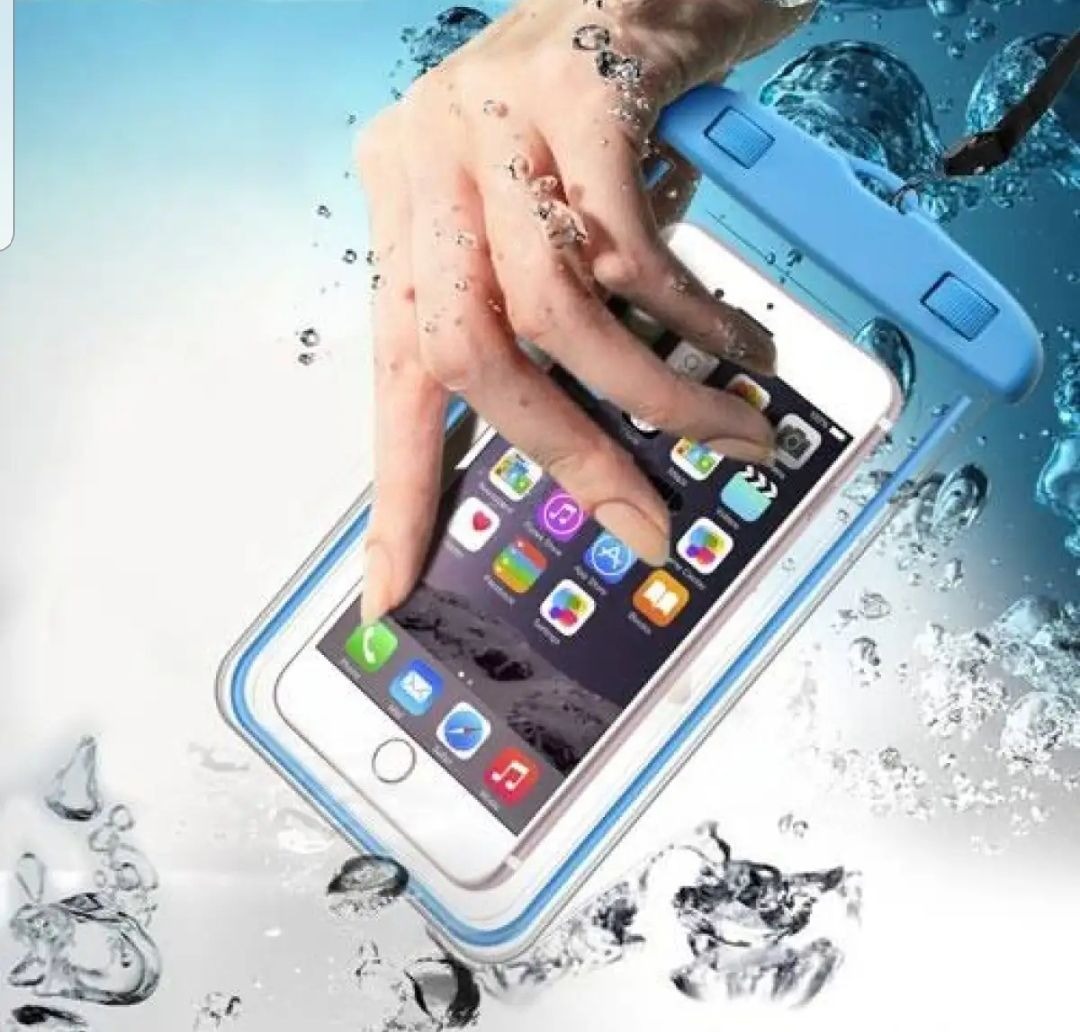 FRAKIN Universal Waterproof Mobile Cover Pouch Heavy Duty Water Resistant Dry Bag Touch Screen Compatible Transparent Protective Case for Swimming Beach Vacation Water Sports Fishing Kayaking Boating Travel Outdoor Activities Rainproof Dustproof Sandproof