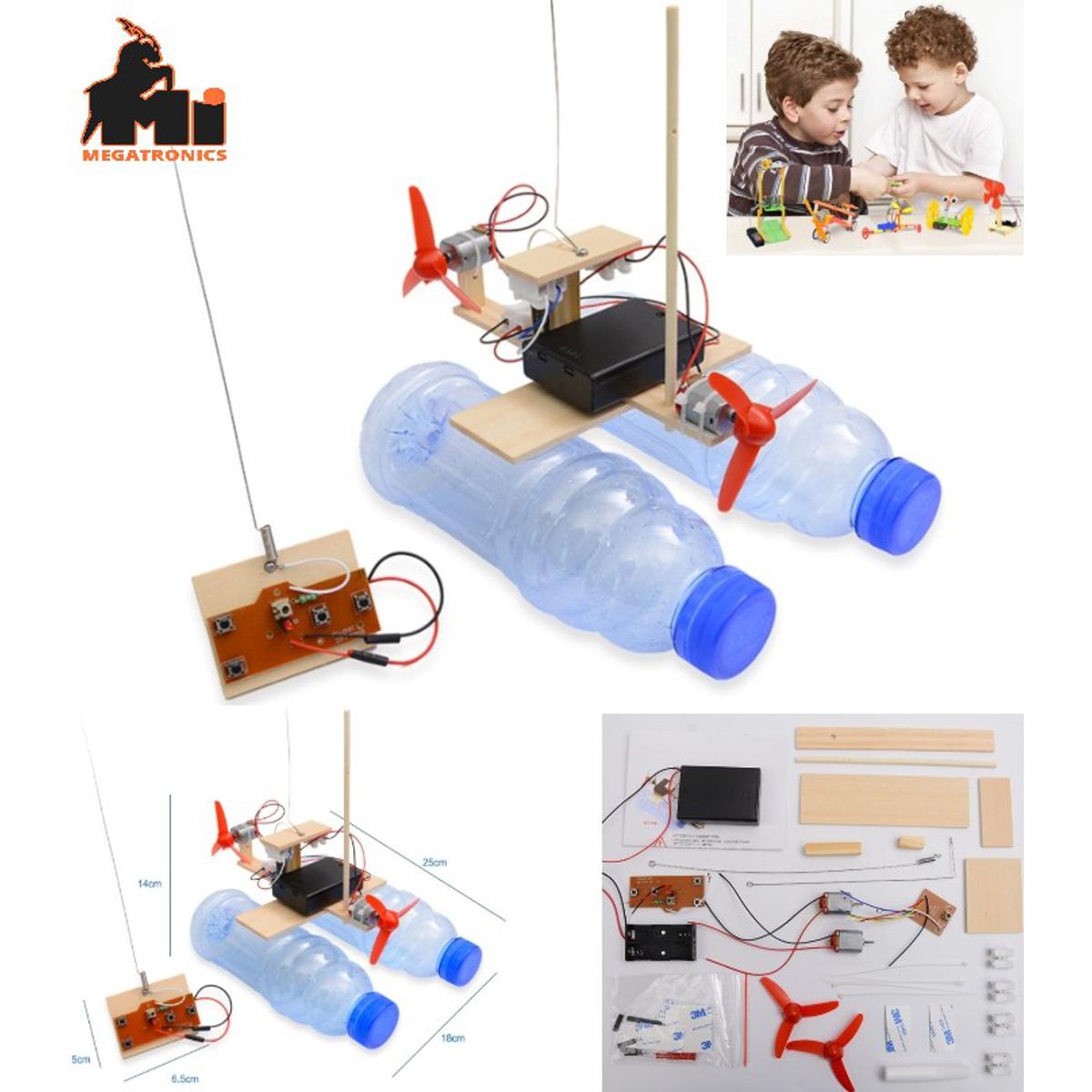 STEM remote control wind ship boat model scientific experiment invention