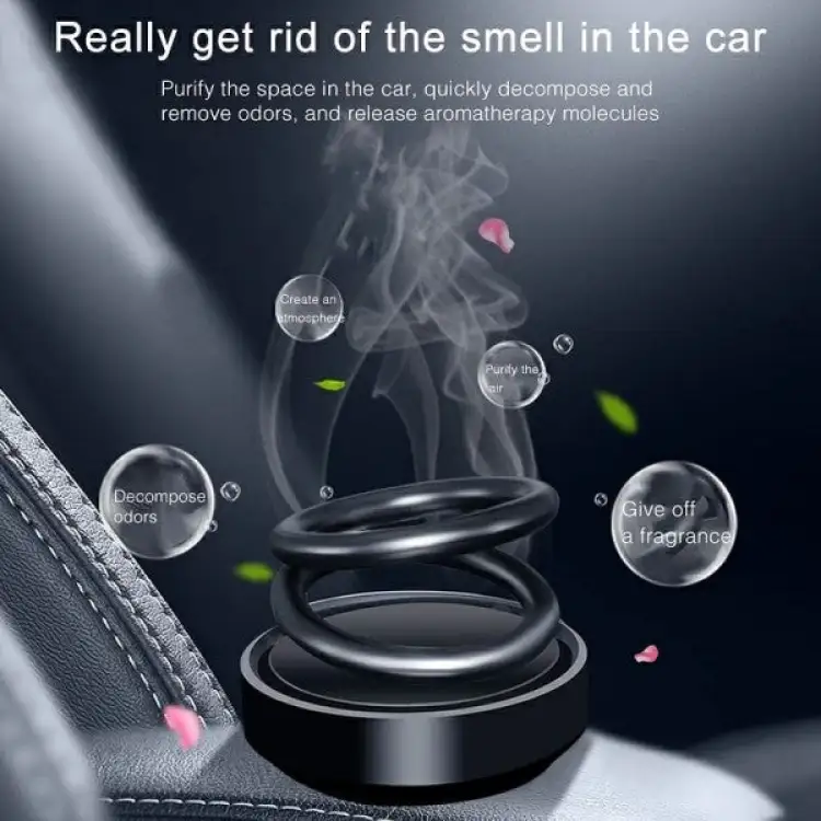Metallic Car Air Freshener Solar Car Perfume Fragrance Auto