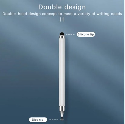 2 In 1 Stylus Pen For Cellphone Tablet Capacitive Touch Pencil For Smart Phone Layor| 2 in 1 Universal Stylus Pen for Tablet Mobile Phone Pad Screen Podazz Double-headed Silicone Disc Drawing Tablet Phone Capacitor Pen