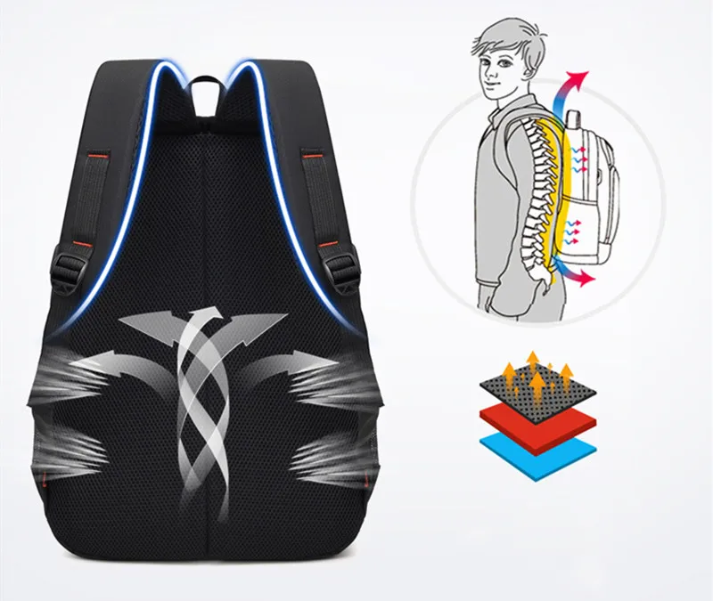Scratch-Resistant Nylon Casual USB Charging Laptop Bag - Modern Backpack with Power Bank Port for Travel & School
