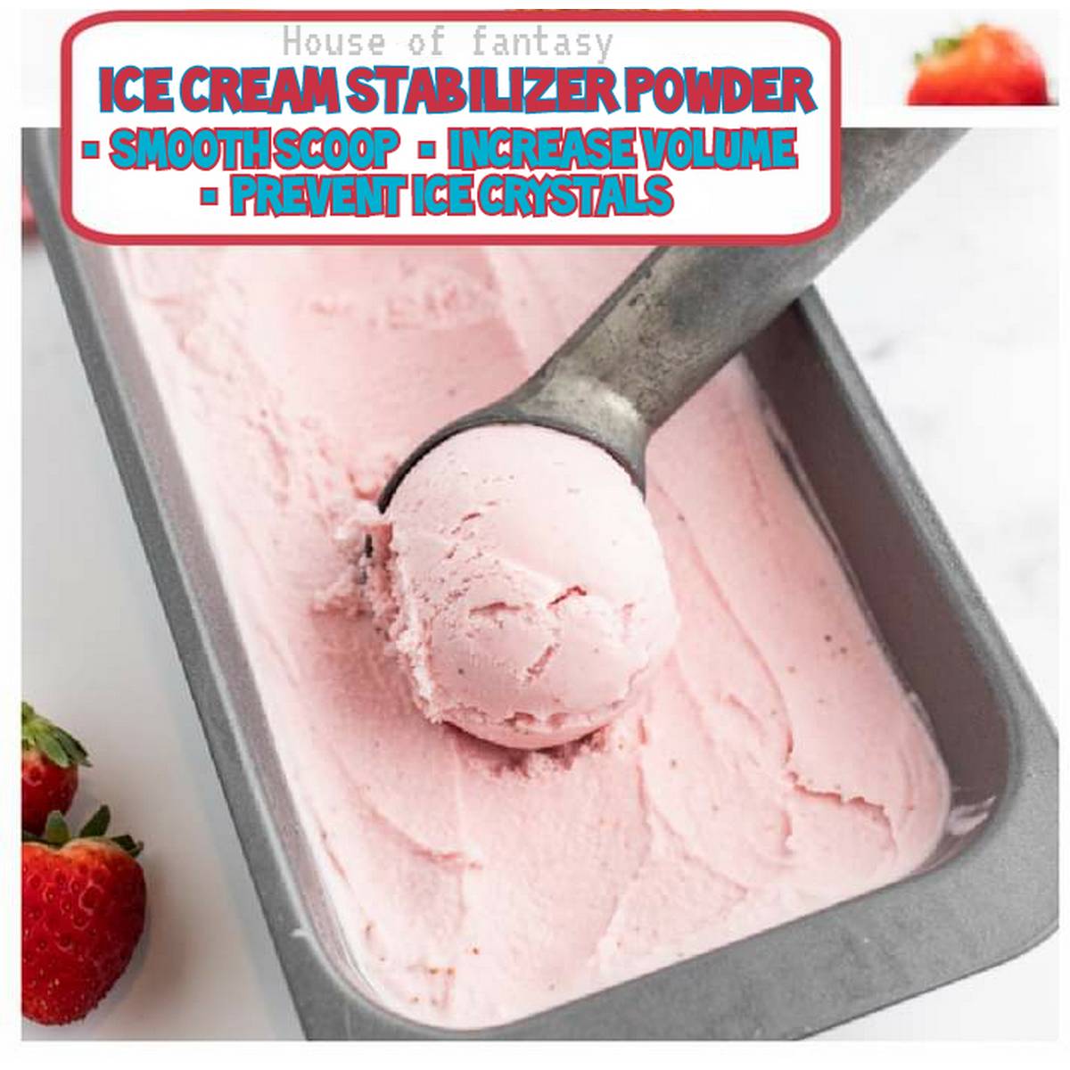 Ice Cream Stabilizer 100g Prevent Ice Crystals & Increase Volume