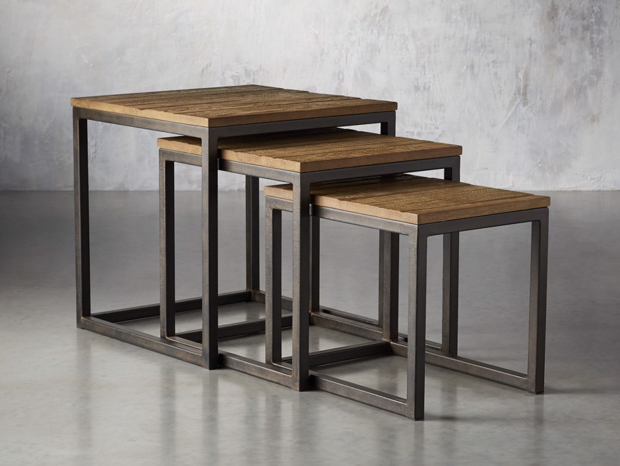 Eastville 26'' Tall Solid Wood C Table Nesting Tables