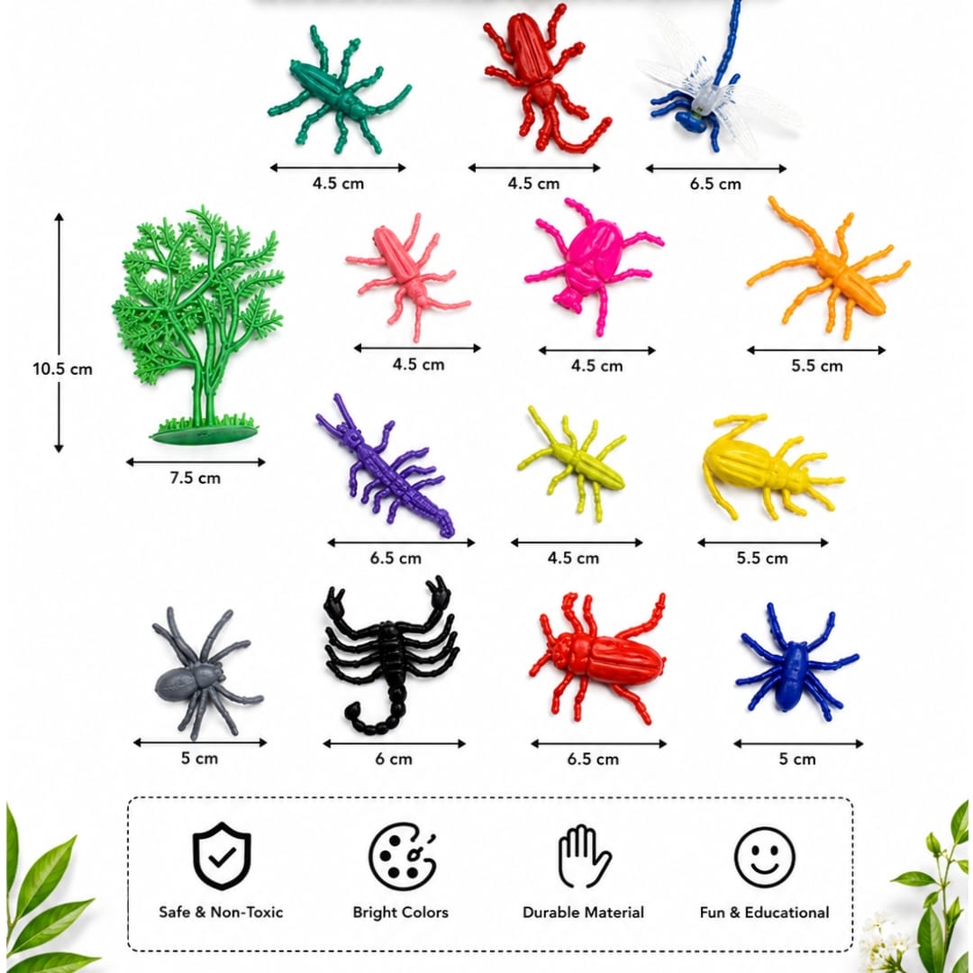 Insect Toy Animal For School Project Multicolor