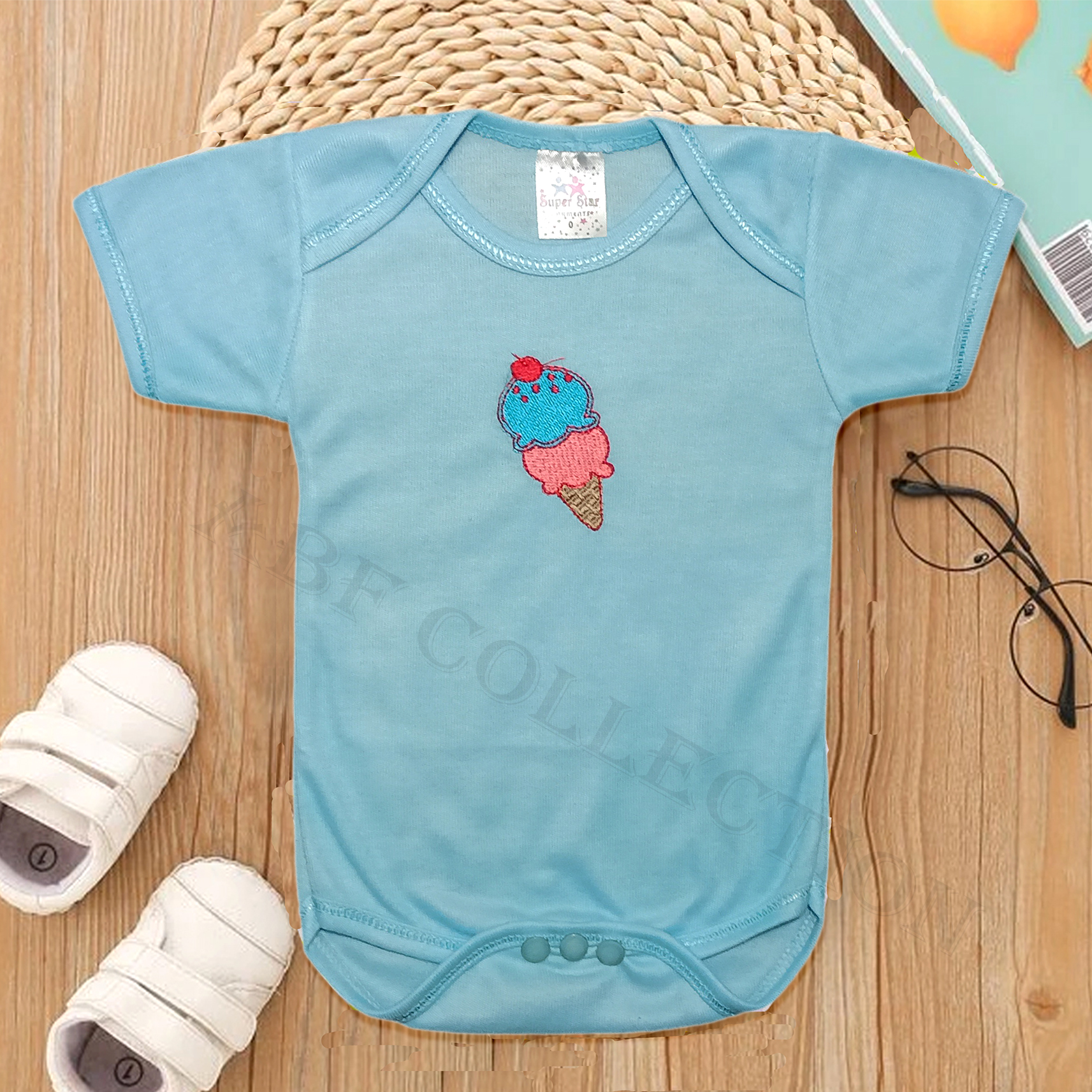 Pack Of 3 Baby Rompers - Newborn Baby Inner Sleeves Suit - Newborn Baby Body Suits - Size 0-3 Months - Multicolor