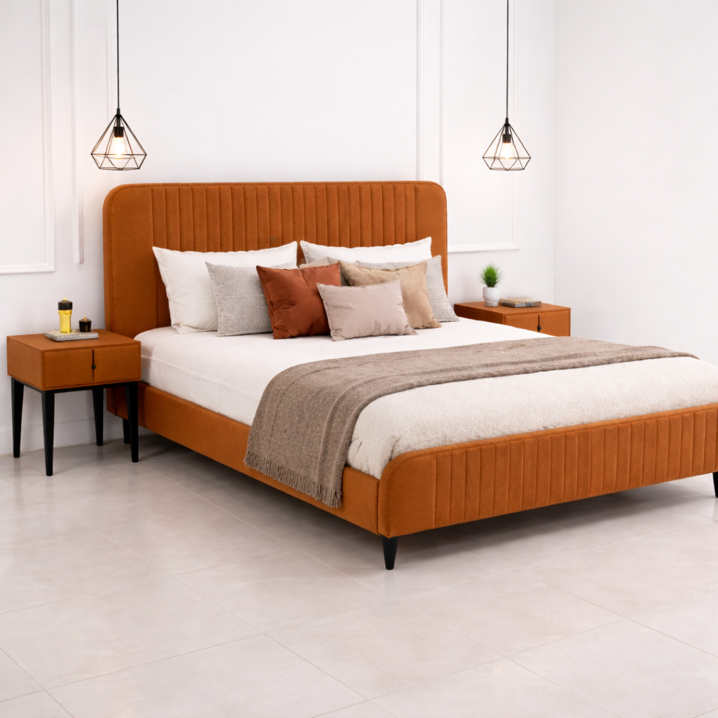 Affordable New  Design wooden Bed Set Furniture for room / Wooden poshesh Beds For Bedroomn BED8