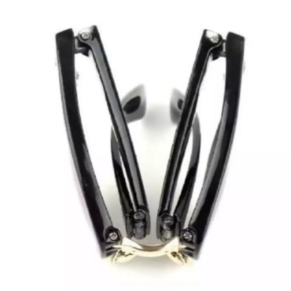Black Frame Color Lens Color White/Black Folding Sunglasses 100% Quality Of Glasses With Box Pack With Clean Cloth