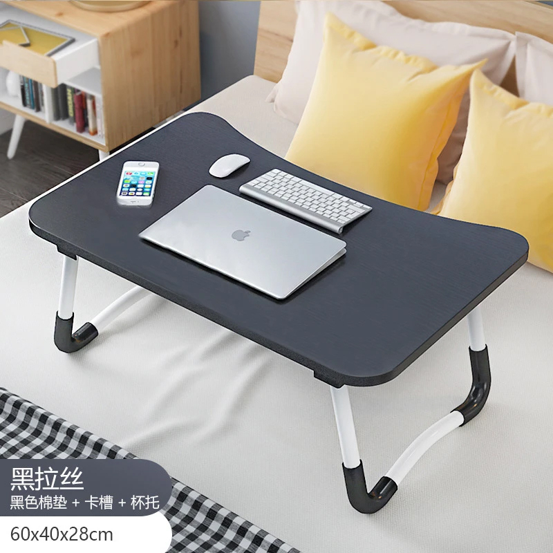 Laptop Table Wooden Gaming Laptop Table With Engraved Cup Holder and Tablet Slot For Bed Foldable Stand Ergonomic Portable Drawing Notebook Reading Food Breakfast Serving Sure Shop